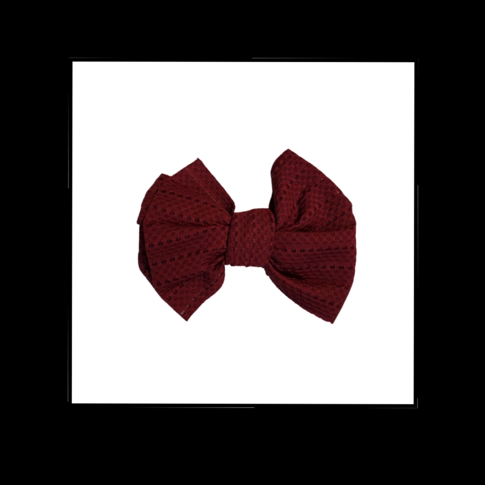Burgundy Hair Bow